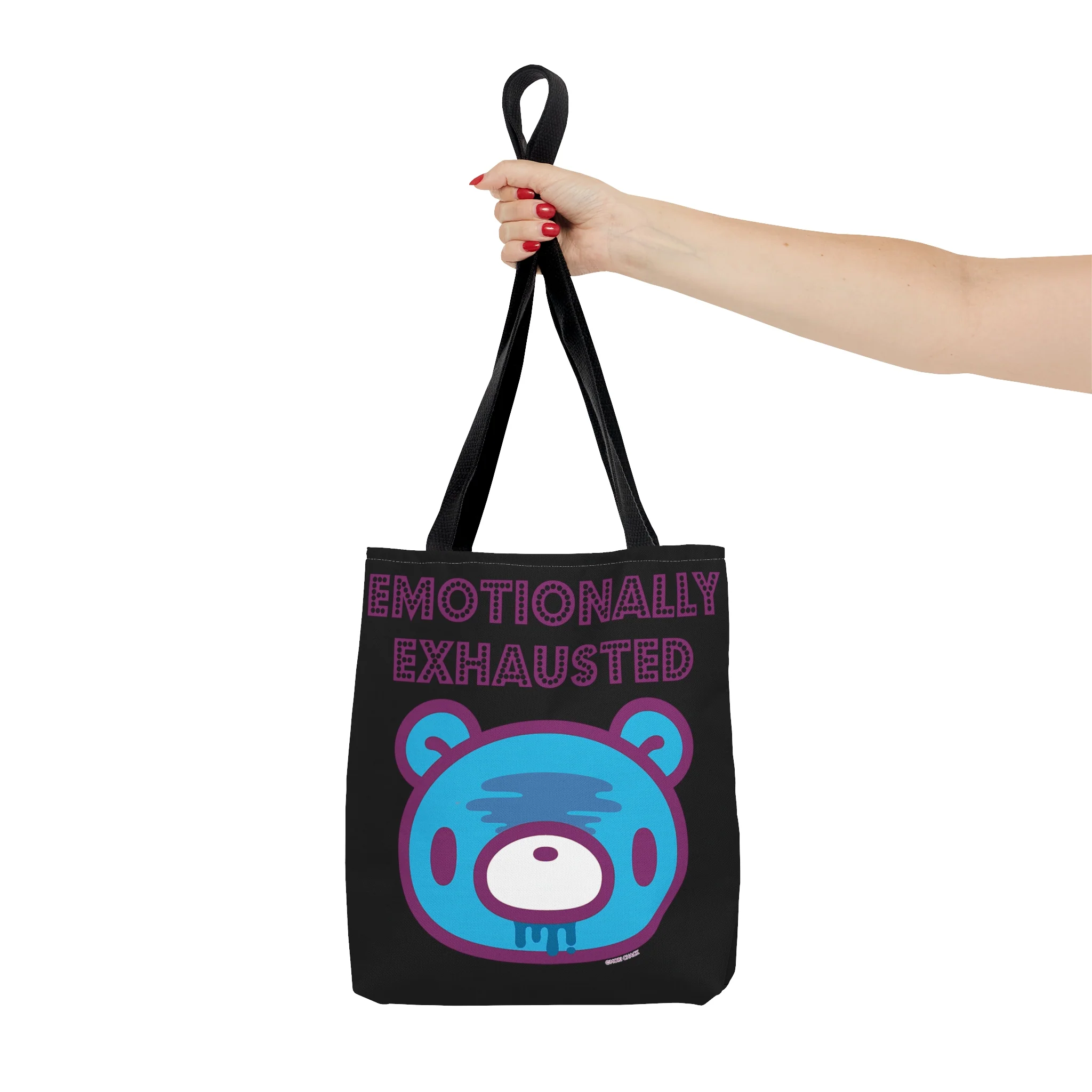Emotionally Exhausted Gloomy Black Tote - Image 11