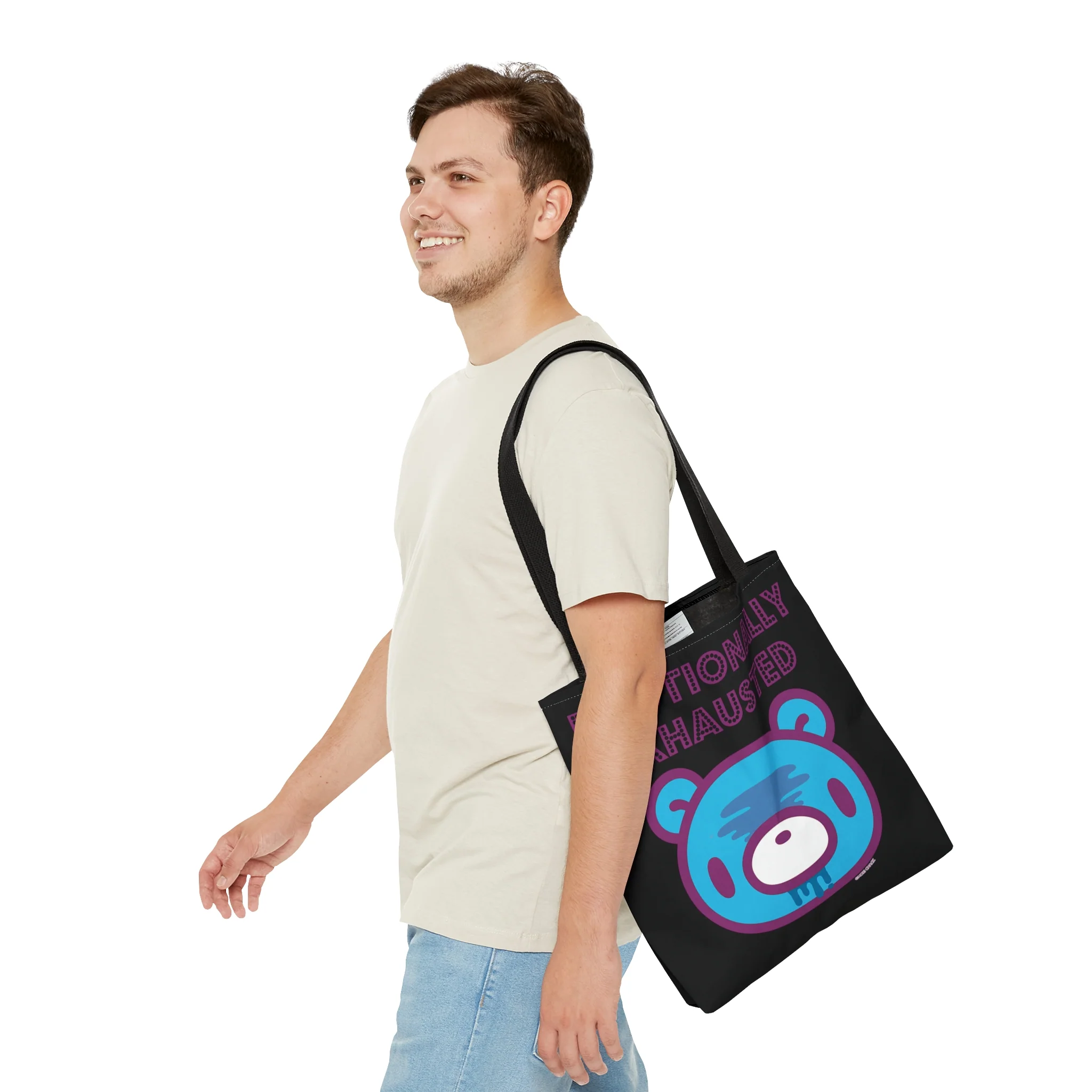 Emotionally Exhausted Gloomy Black Tote - Image 5