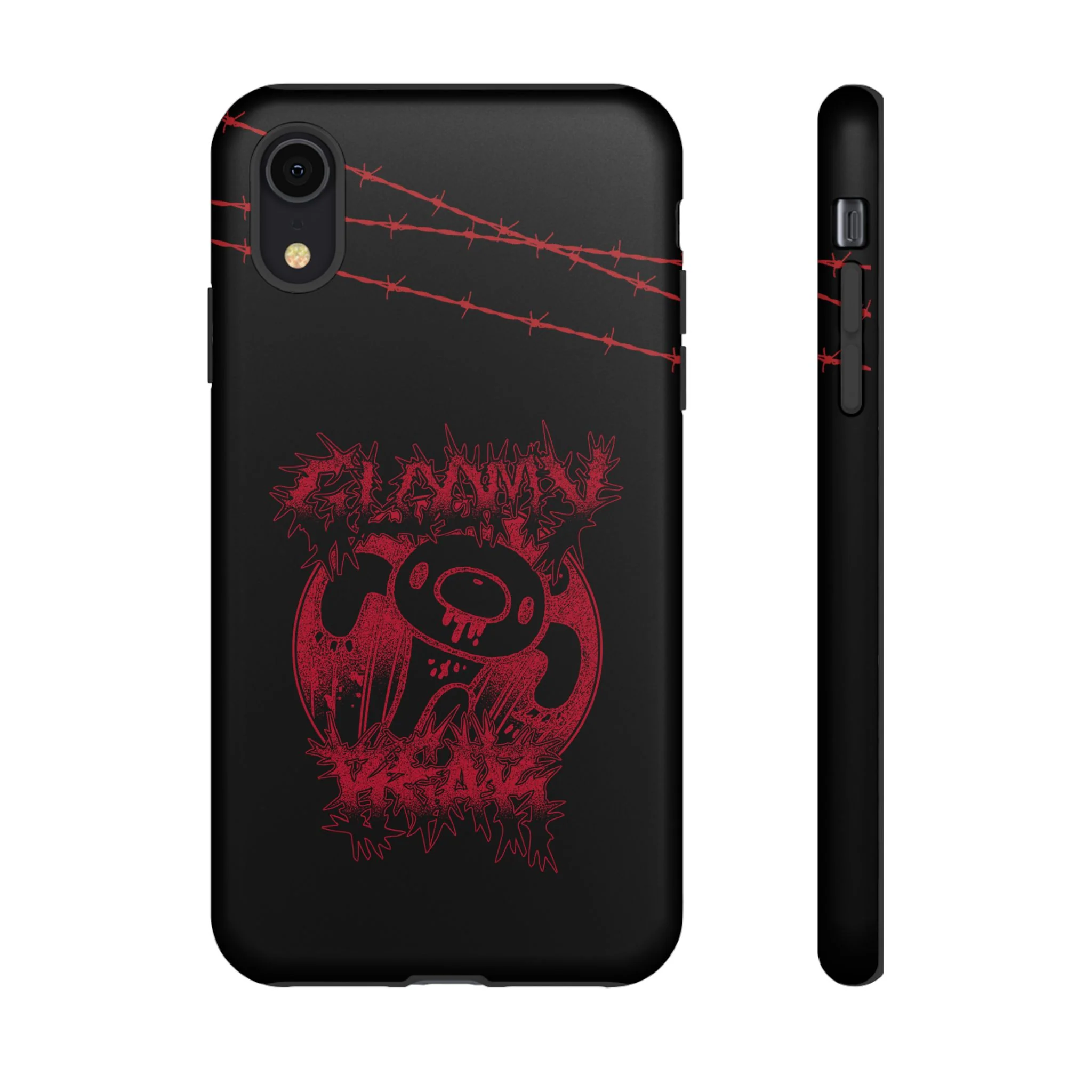 Gloomy Bear Metal Show Red Phone Case - Image 5