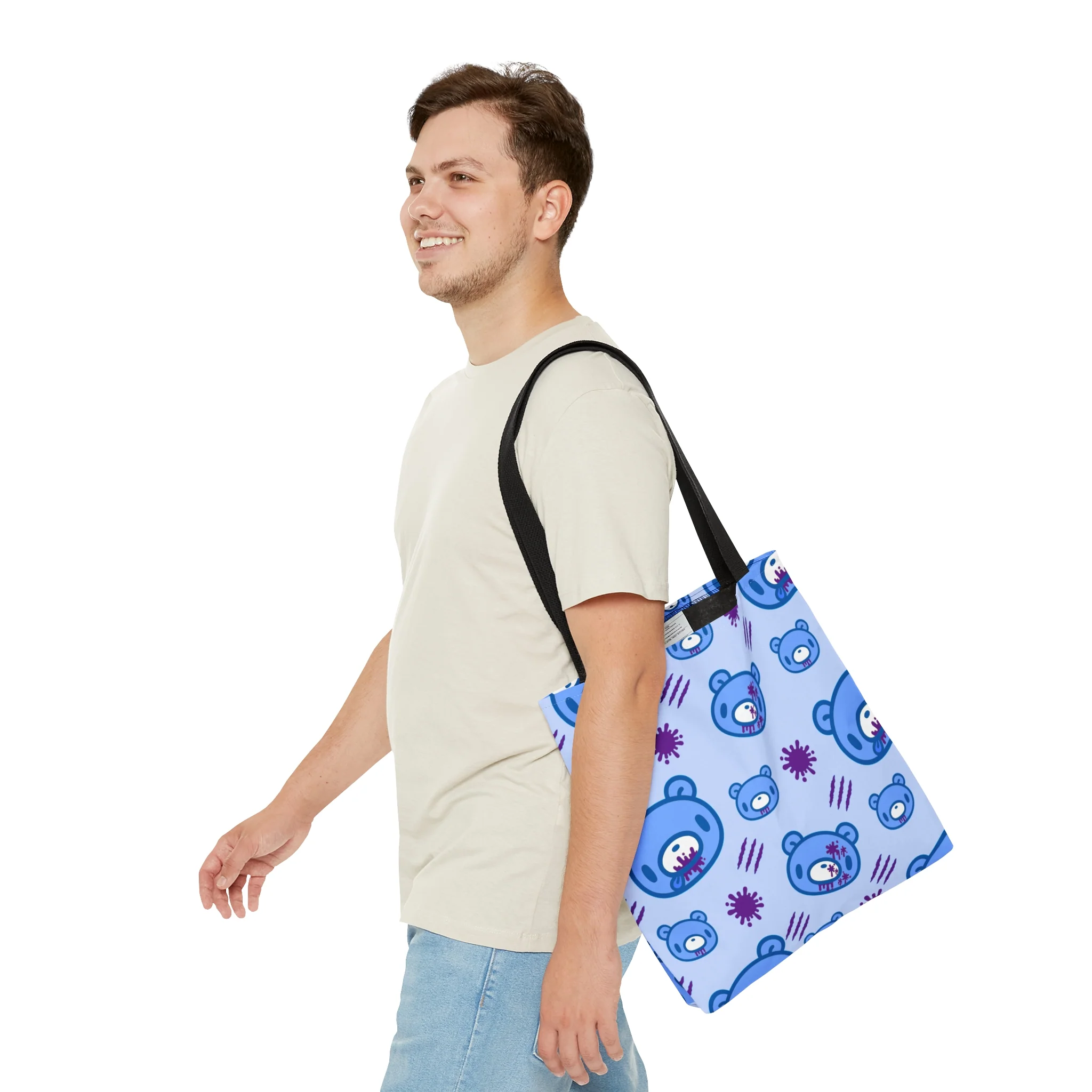 True Blue Gloomy - Canvas Tote Bag - Image 5