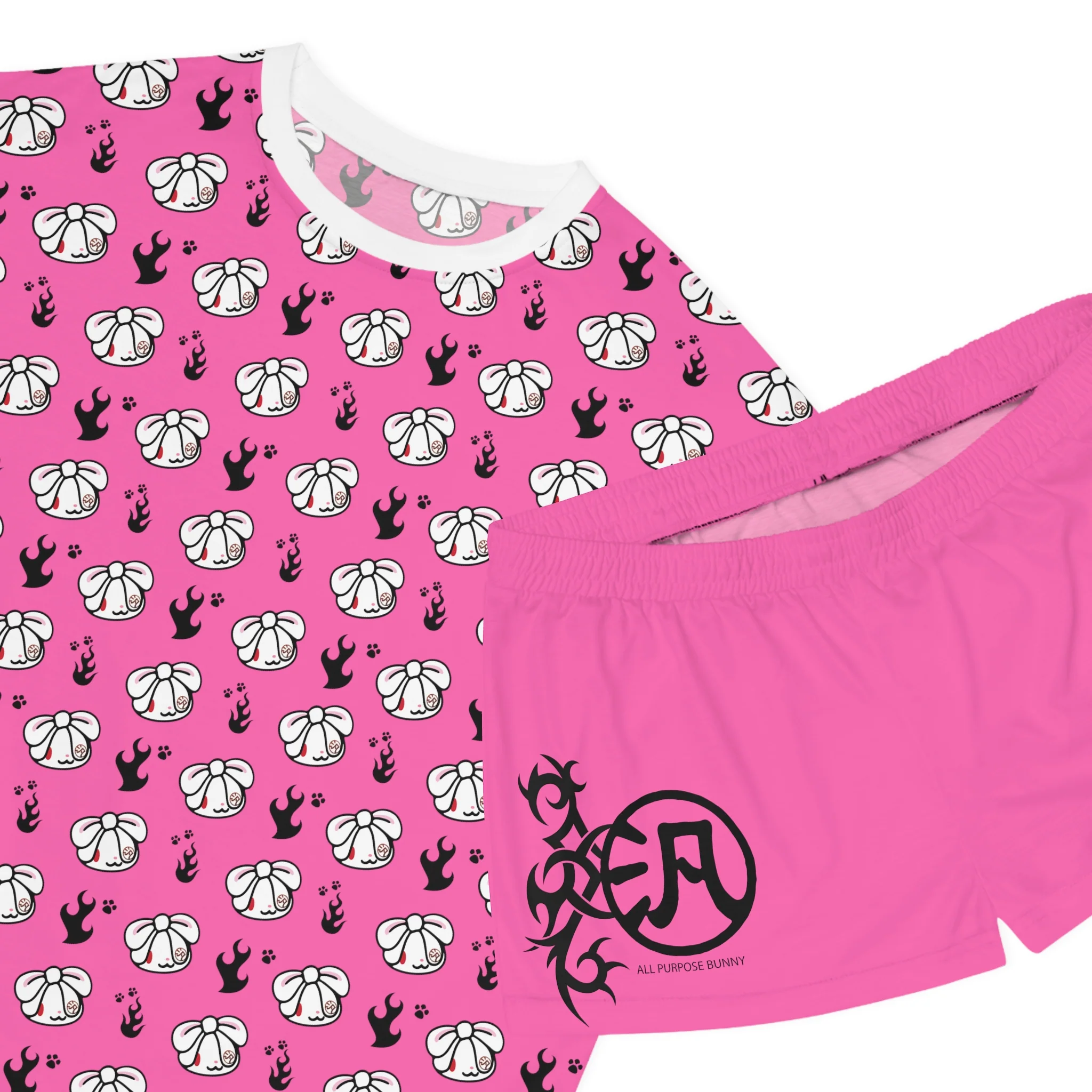 All Purpose Bunny Y2K [PINK] - Women's AOP Pajama Set - Image 19